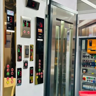 Lift control panels showroom